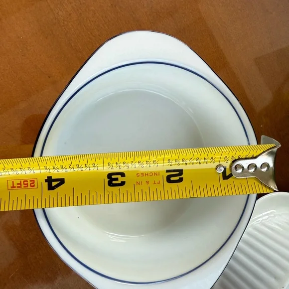 Dansk White Ceramic Dish’s Set of 3 - Picture 5 of 7